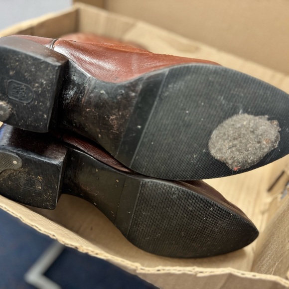 Dan Post Tan Leather Cowboy Boots - Picture 3 of 5